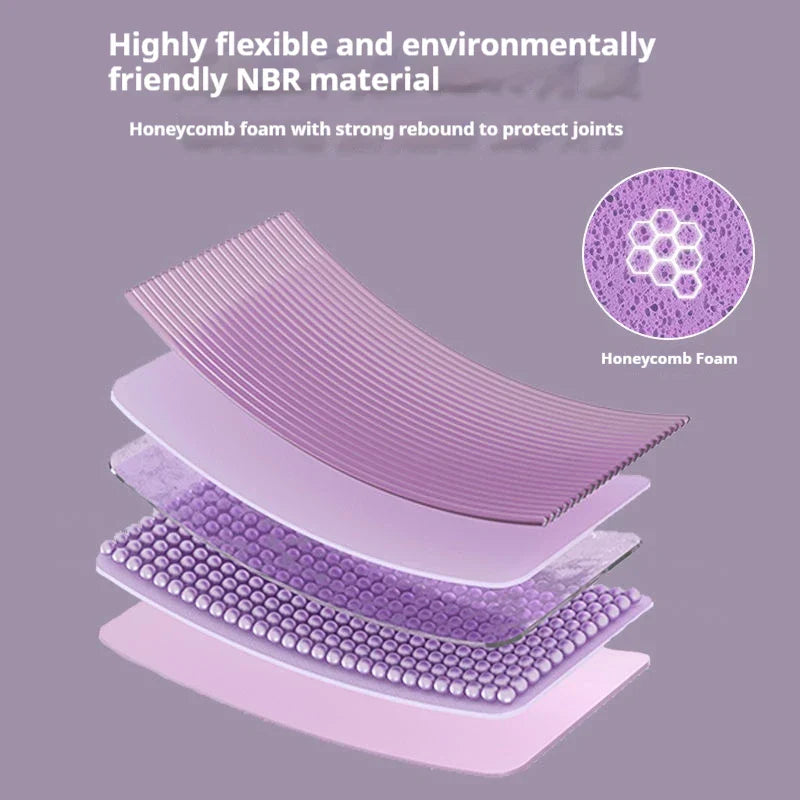 4CM Ultra-Thick NBR Yoga Fitness Support Pad Purple Yoga & Pilates Mats - Tophatter Daily Deals