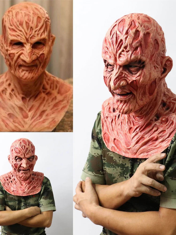 Scary Zombie Silicone Mask for Halloween 2025 – Realistic Full Head Horror Cosplay Prop - Tophatter Daily Deals