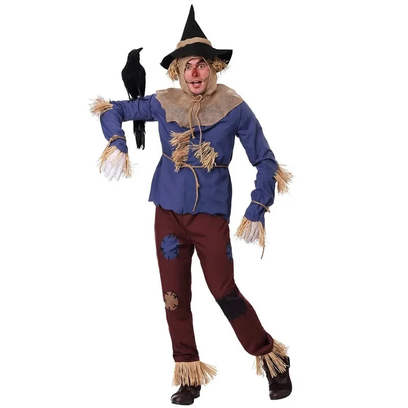 Scarecrow Costume Wizard Of Oz Halloween 2025 Outfit XL - Tophatter Daily Deals