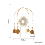 Wooden Rabbit Crib Mobile Newborn Sensory Toys Soft bed bell 17 - Tophatter Daily Deals