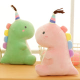 Pastel Party Dinosaur Plush Rainbow Plush Toy Animals - Tophatter Daily Deals