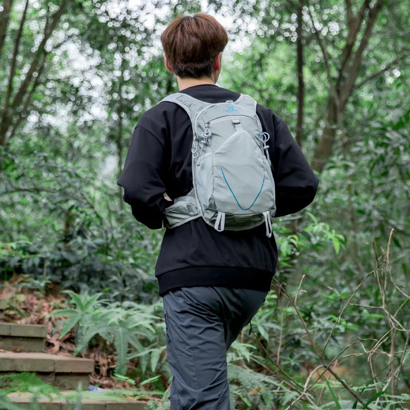 12L Waterproof Mountaineering Backpack Grey Backpacks - Tophatter Daily Deals