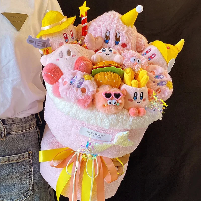 Pink Star Kirby Plush Bouquet Anime - Tophatter Daily Deals