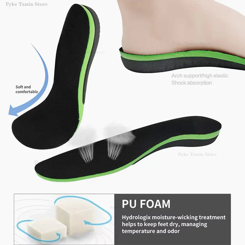 Orthopedic Arch Support Insoles Thick Shock Absorption Plantar Fascia Insole - Tophatter Daily Deals