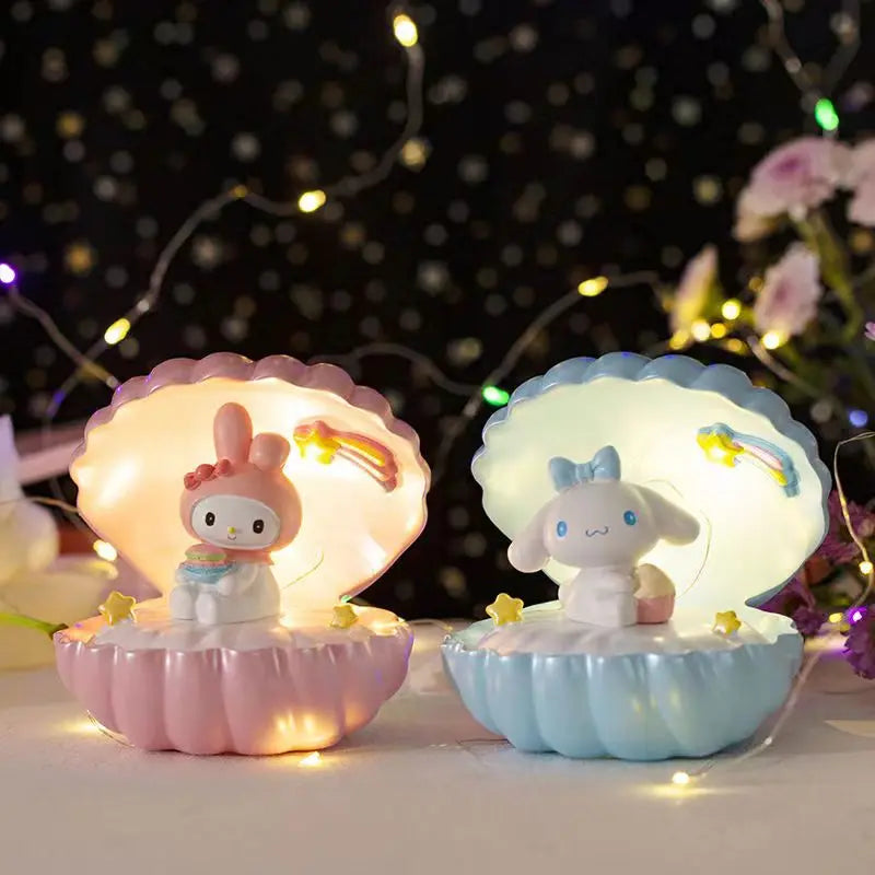 Sanrio Kuromi Cinnamoroll My Melody LED Shell Night Light Lamp Anime - Tophatter Daily Deals