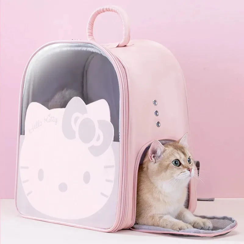 Hello Kitty Window Breathable Travel Bag Pet Small Dog Cat Carrier Backpack Animals - Tophatter Daily Deals