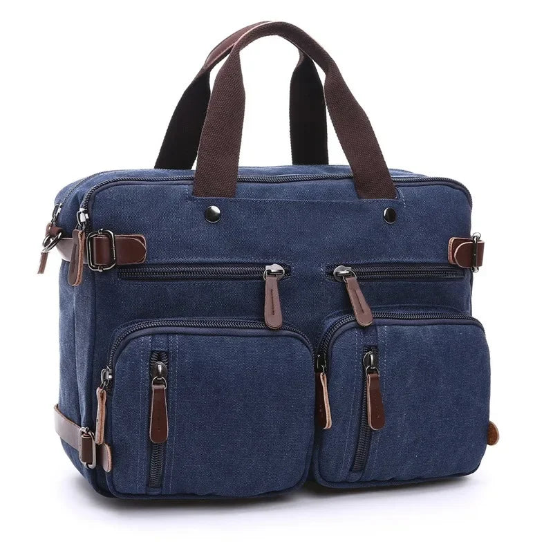 Laptop Travel Shoulder Bag Briefcase (Dark Blue) Apparel & Accessories > Handbags, Wallet's & Cases > Handbags > Shoulder Bags - Tophatter Daily Deals