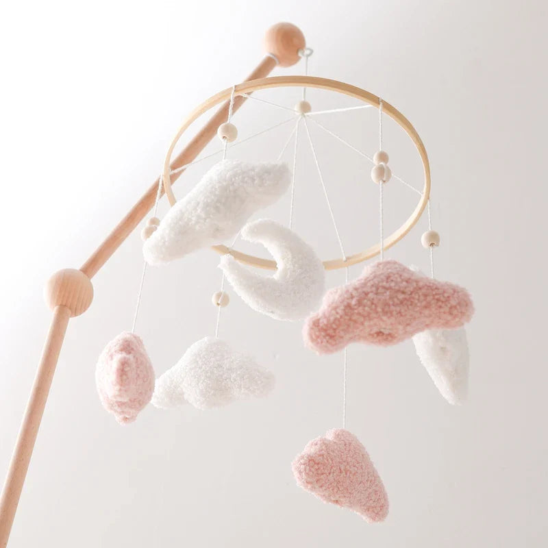 Baby Crib Mobile Wooden Nursery Newborn Sensory Toys - Tophatter Daily Deals