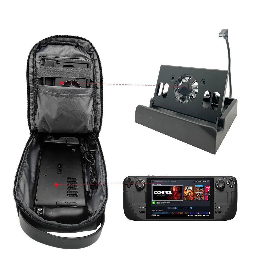 Steam Deck Carry Case Shoulder Bag Dual Zipper Lock - Tophatter Daily Deals