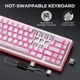 Mechanical Keyboard M67 67 Key Gasket Hot Swappable RGB - Tophatter Daily Deals