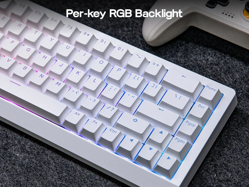 Mechanical 65 Percent Magnetic Wired Keyboard RGB Backlit - Tophatter Daily Deals