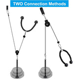 Pulley Cable System Pull Down Lift Attachment Black Fitness - Tophatter Daily Deals