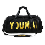 Waterproof Dry-Wet Separation Backpack Duffel Black Duffel Bags - Tophatter Daily Deals