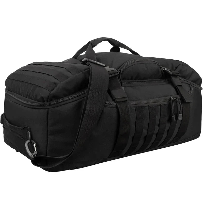 3-in-1 Travel Duffel Bag Convertible Black Duffel Bags - Tophatter Daily Deals