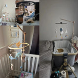 Wooden Crib Mobile Bracket Newborn Sensory Toys Soothing - Tophatter Daily Deals