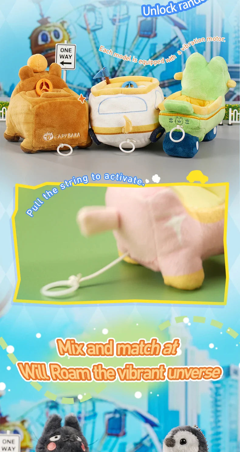 Genuine Pop Mart Gong Original Series Plush Toy Car Blind Box Animals - Tophatter Daily Deals