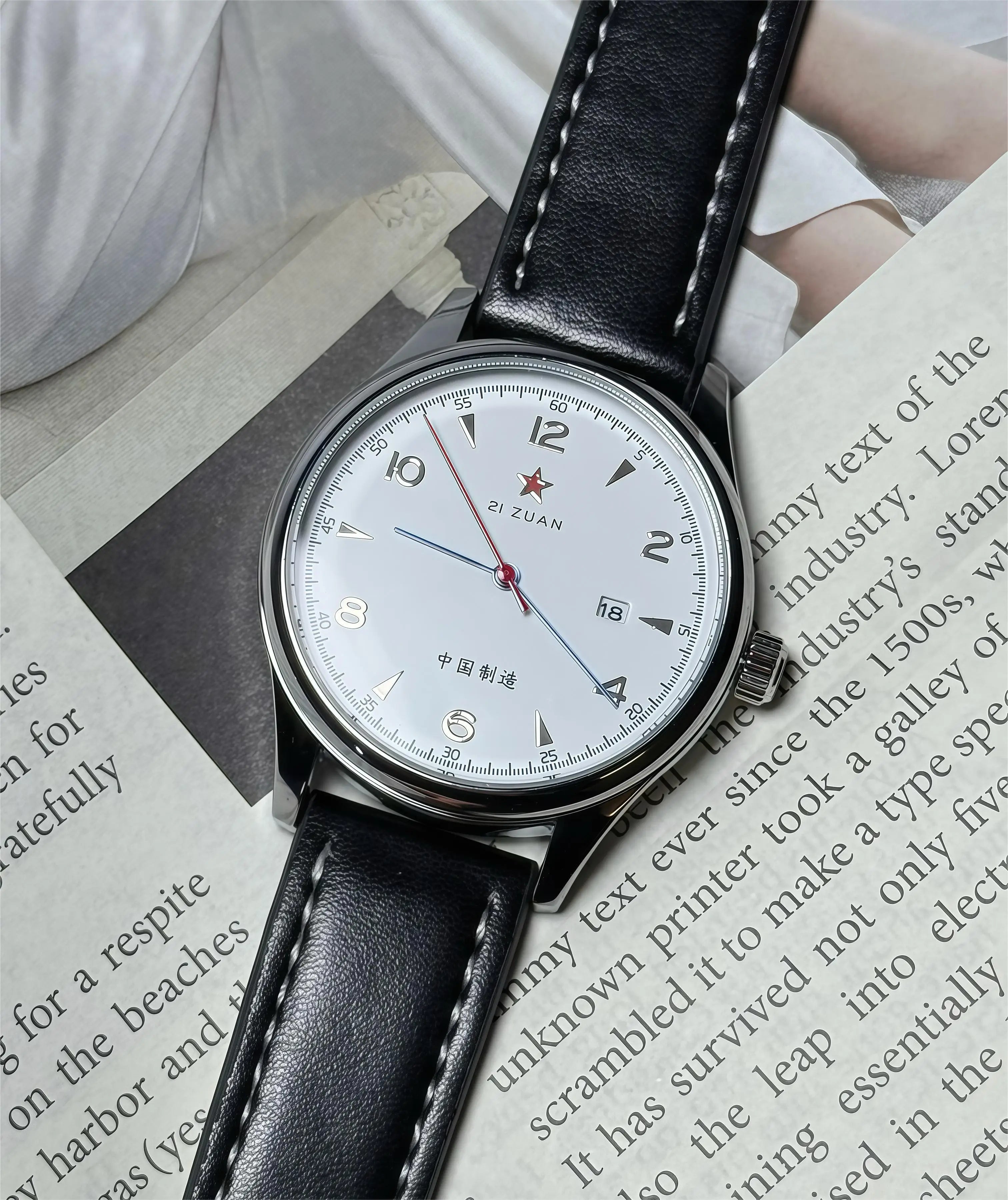 Pilot Watch 41mm Mesh Strap Stainless Steel Classic - Tophatter Daily Deals