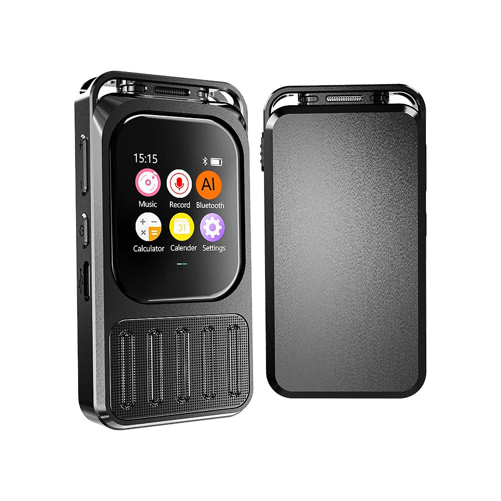 AI Voice Recorder Bluetooth Touchscreen 79H Battery 1200mAh - Tophatter Daily Deals