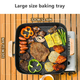 Square Camping BBQ Grill Pan Black Camp Cooking - Tophatter Daily Deals