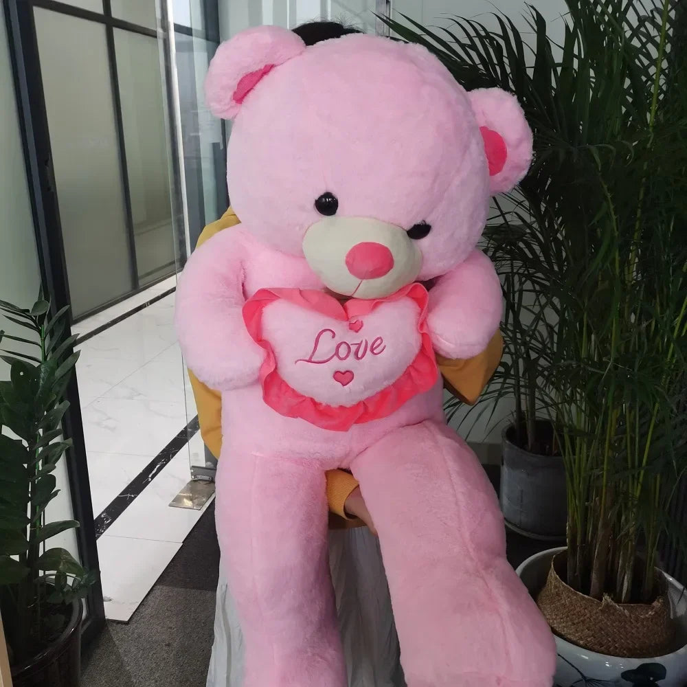 Giant Plush Bear Love Heart Teddy Birthday Anniversary Gift - Tophatter Daily Deals