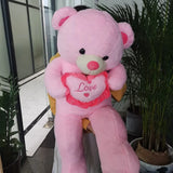 Giant Plush Bear Love Heart Teddy Birthday Anniversary Gift - Tophatter Daily Deals