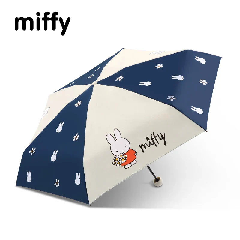 Miffy UV and Rain Umbrella Navy x White Animals - Tophatter Daily Deals