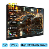 2K 14 Inch Portable Monitor 60Hz HDR Lightweight Travel - Tophatter Daily Deals