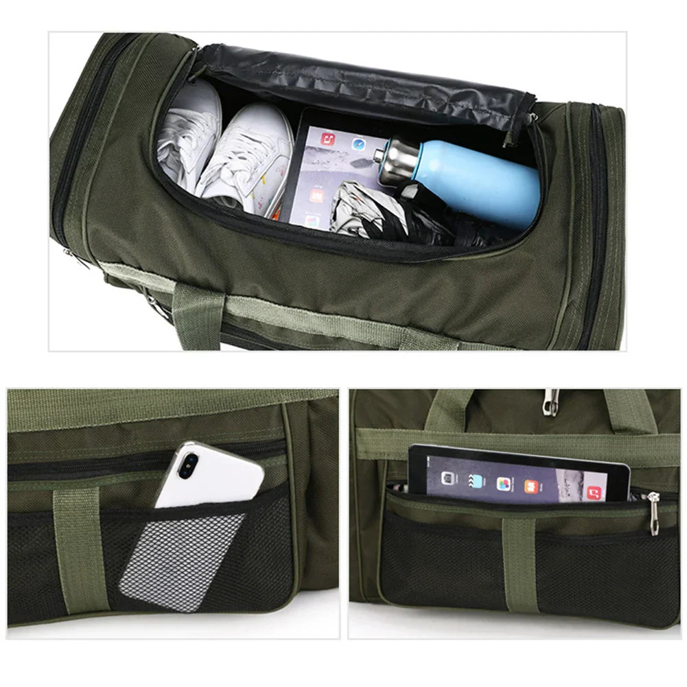 Oxford Travel Sports Bag Dry/Wet Separation Green Duffel Bags - Tophatter Daily Deals