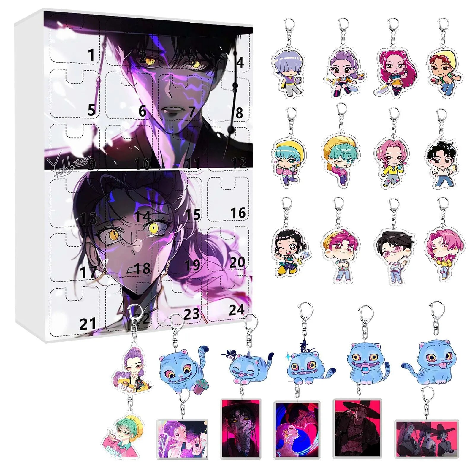 Kpop Advent Calendar 24 Day Demon Hunters Keychain Gift 17 - Tophatter Daily Deals