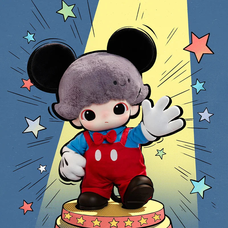 Genuine Pop Mart Dimoo World × Disney Series - Mickey Vinyl Plush Bag Animals - Tophatter Daily Deals