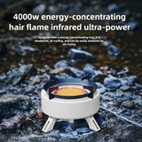 12800W Infrared Camping Gas Stove White Camp Cooking - Tophatter Daily Deals