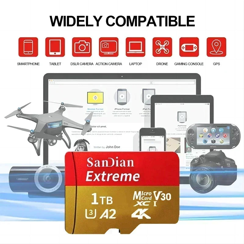 1TB MicroSD Card UHS I Class 10 High Speed Storage - Tophatter Daily Deals