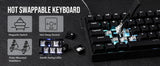 Mechanical 60 Percent Hot Swap Keyboard Aluminum RGB Hall - Tophatter Daily Deals
