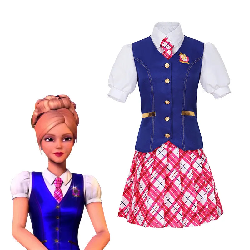 Barbie Cosplay School Uniform Costume Dress Halloween - Tophatter Daily Deals