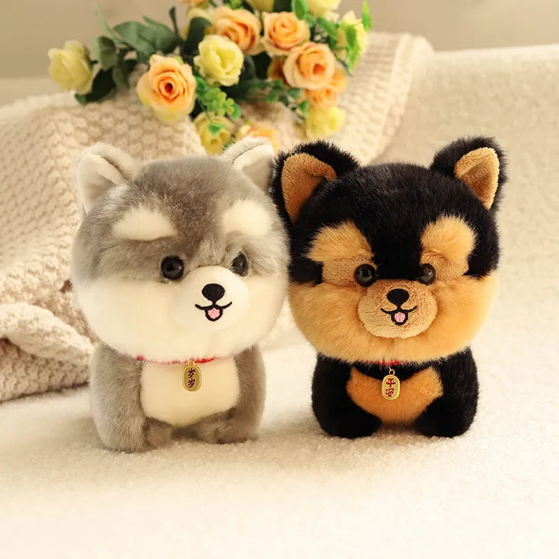 Corgi Dog Plush Toy Stuffed Animal Shiba inu ChowChow Yorkshire Bichon Husky Plush Animals - Tophatter Daily Deals