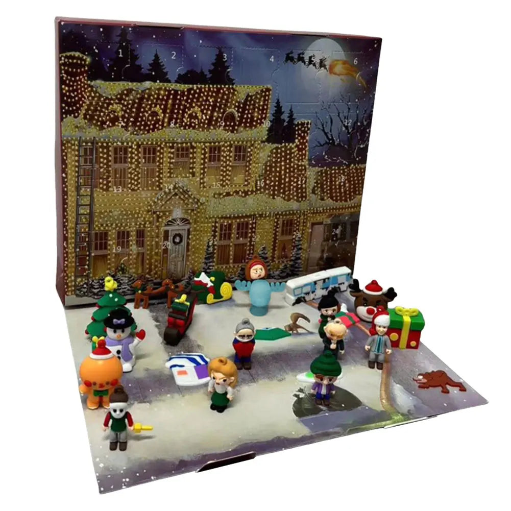 Advent Calendar 24 Days 3D Figures Christmas Countdown Gift - Tophatter Daily Deals