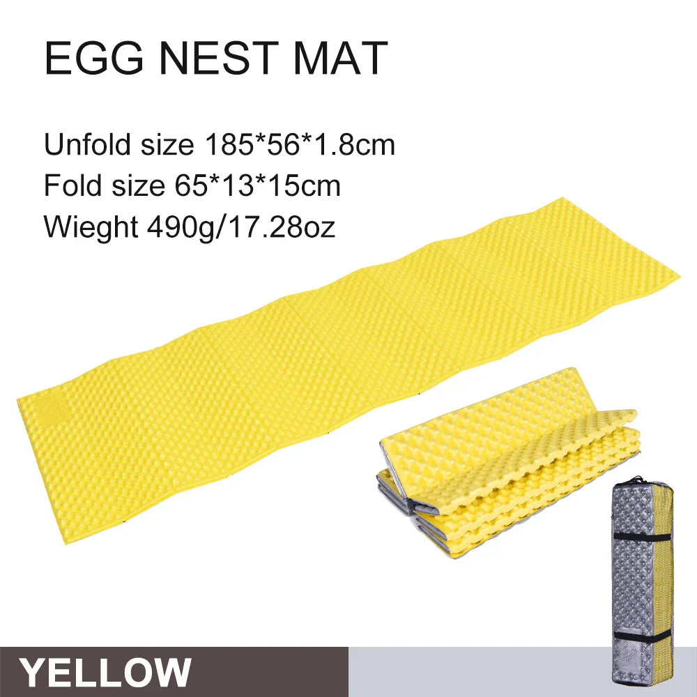 Waterproof Portable Camping Mat Foam Sleeping Pad Yellow Camping & Hiking - Tophatter Daily Deals