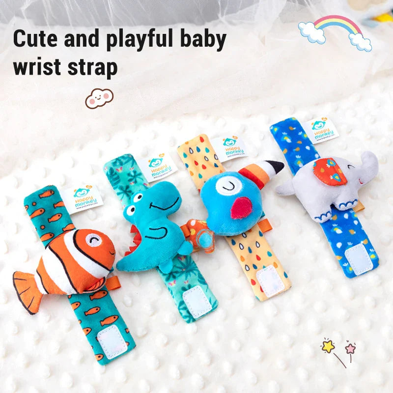 Baby Wrist Rattle Set Newborn Sensory Toys Soothing Gift - Tophatter Daily Deals