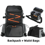 2-in-1 Camera Backpack And Sling Waist Bag Grey Backpacks - Tophatter Daily Deals