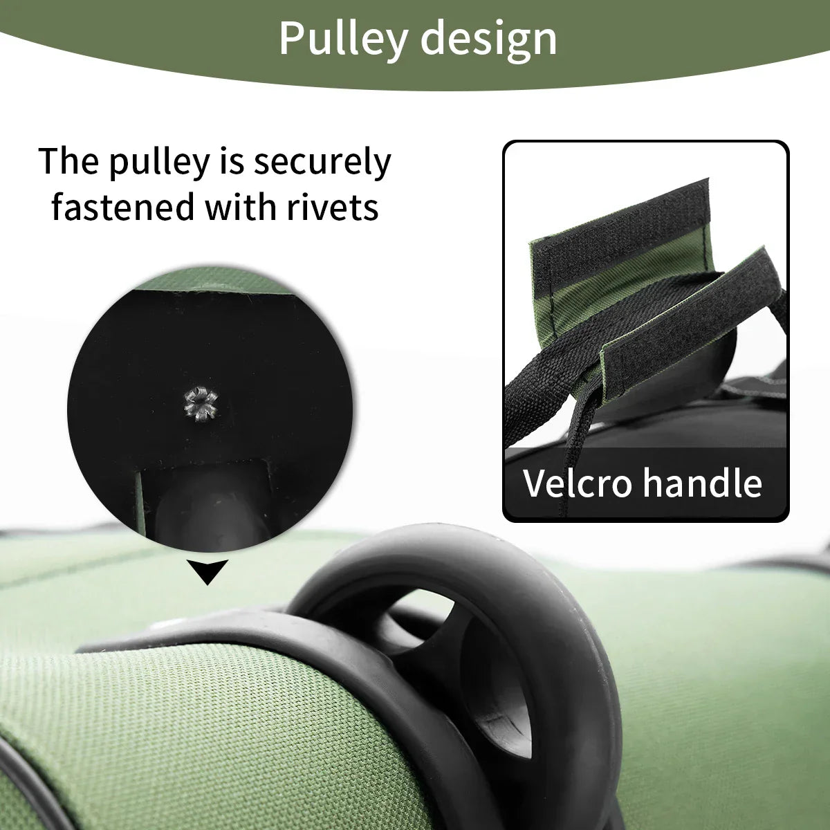 Wheeled Outdoor Travel Storage Bag Green Duffel Bags - Tophatter Daily Deals