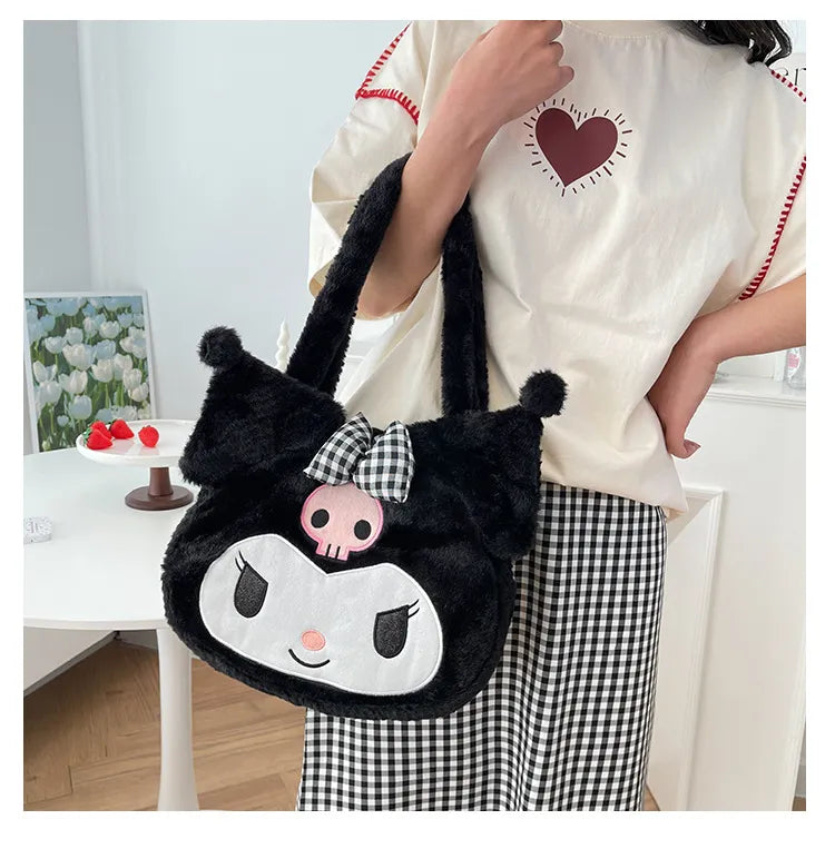 Sanrio Plush Cinnamoroll My Melody Kuromi Tote Shoulder Bag Anime - Tophatter Daily Deals