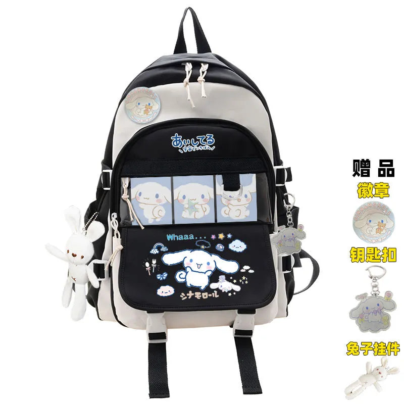 Sanrio Plush Toy Cinnamoroll Backpack Rucksack Schoolbag Kawaii Student School Bag Large Travel Animals - Tophatter Daily Deals