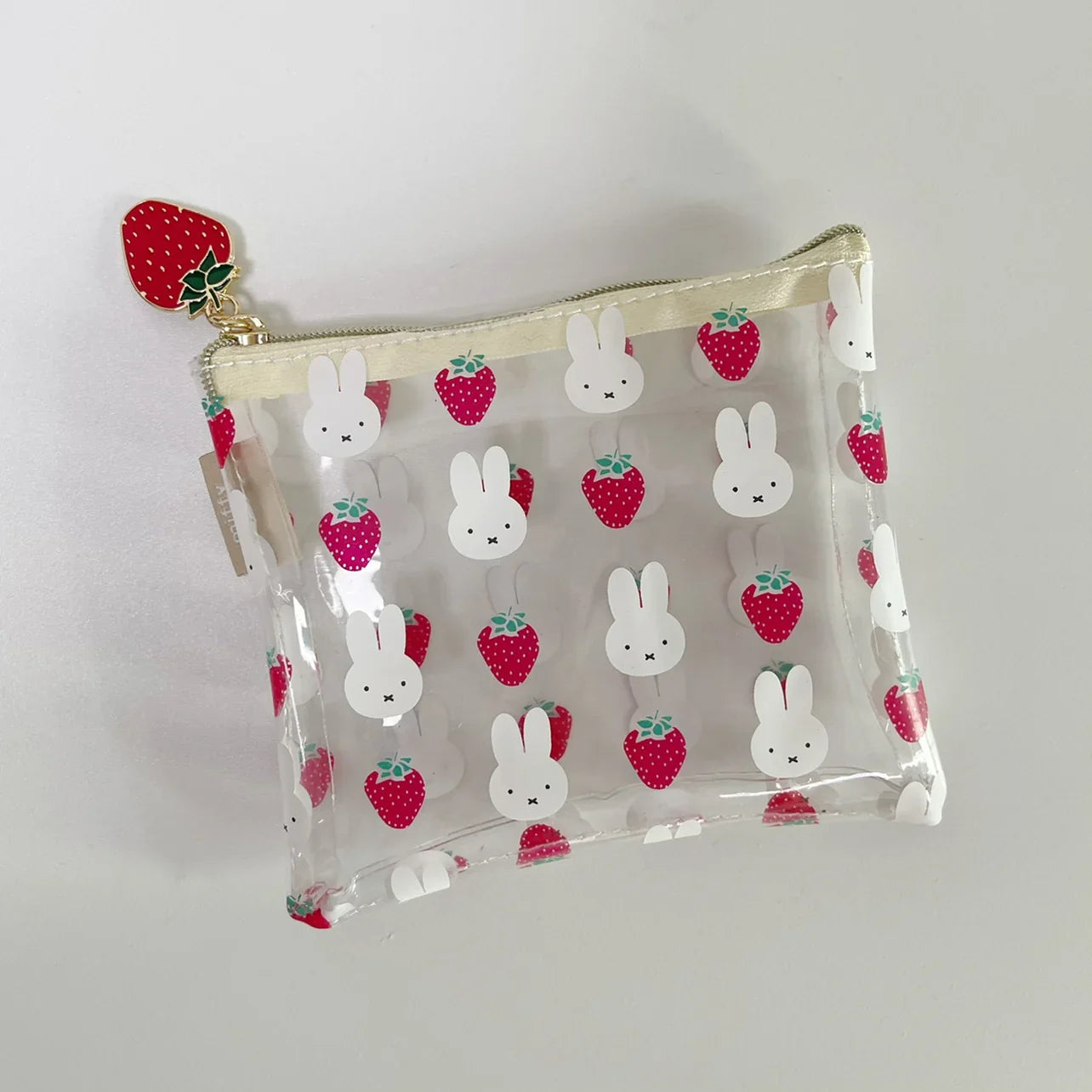 Miffy Strawberry Transparent PVC Zipped Case Short Transparent Animals - Tophatter Daily Deals