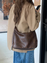 Soft Versatile Womens Hobo Bag - Slouchy, Faux Leather - Tophatter Daily Deals
