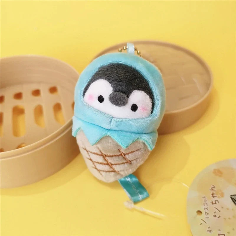Penguin Ebi Fried Shrimp Prawn Plush Keychain 10cm Ice Cream Food - Tophatter Daily Deals