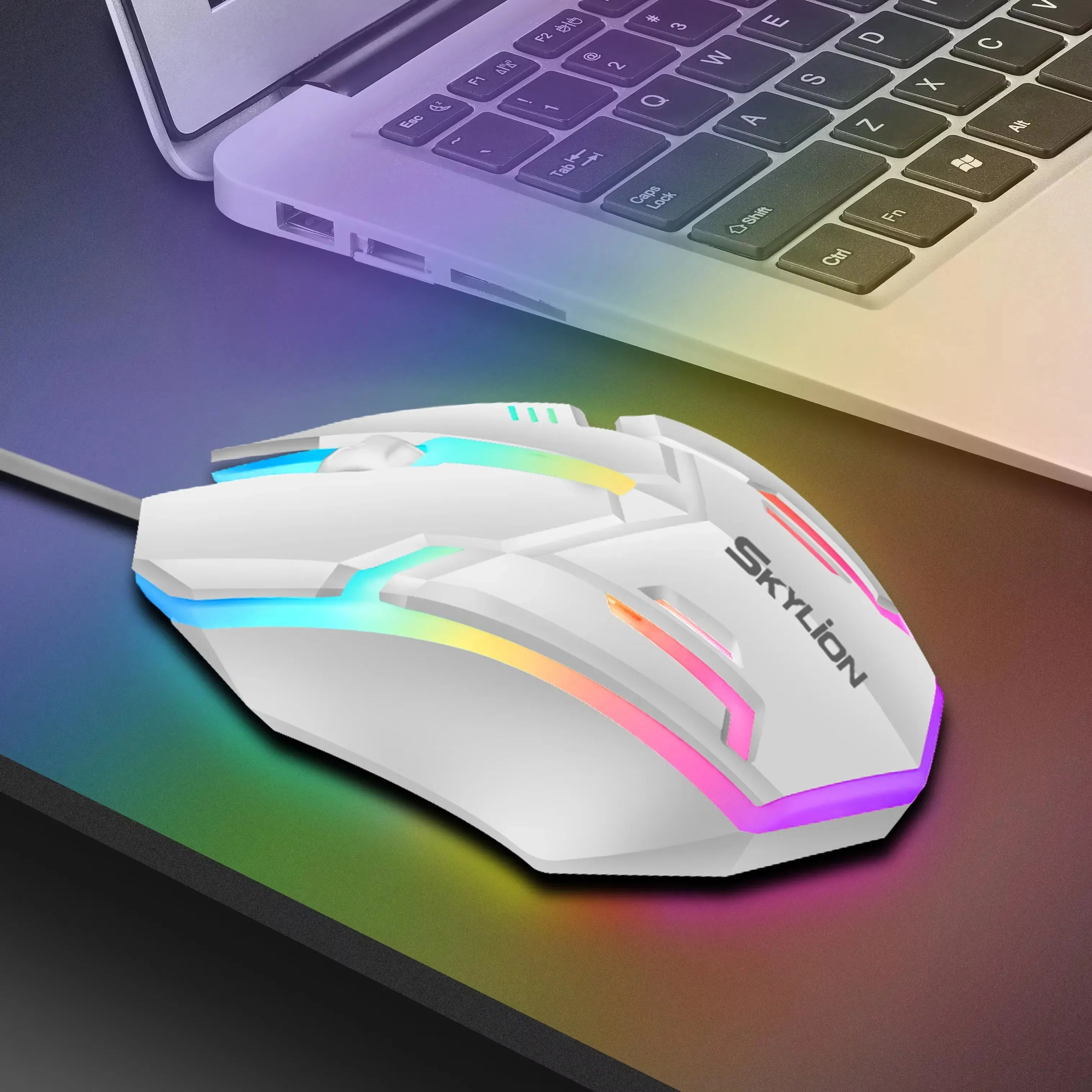 Wired RGB Gaming Mouse 3 Button USB Precision Office - Tophatter Daily Deals