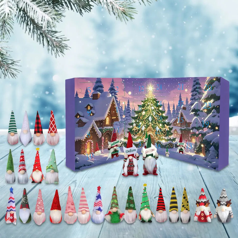 Christmas Gnome Advent Calendar 24 Plush Gnome Dolls 2025 - Tophatter Daily Deals