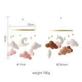 Baby Crib Mobile Wooden Nursery Newborn Sensory Toys - Tophatter Daily Deals