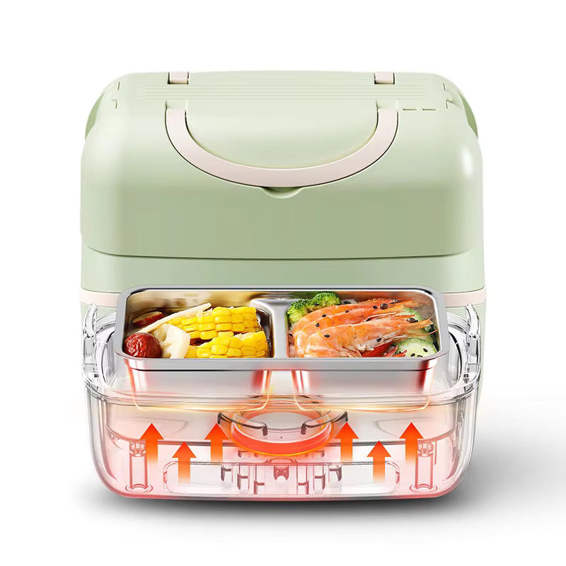 Portable Electric Lunch Box with Double-Layer Electric Lunch Boxes - Tophatter Daily Deals