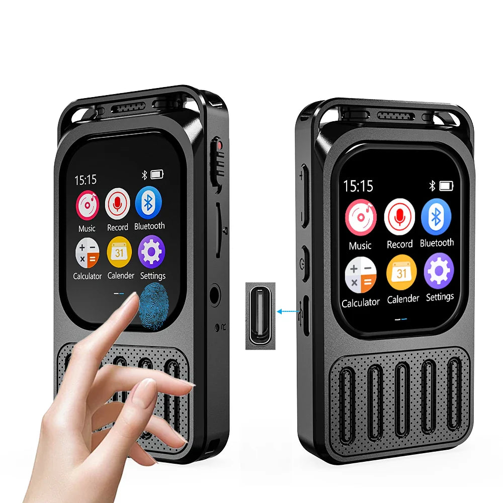 AI Voice Recorder Bluetooth Touchscreen 79H Battery 1200mAh - Tophatter Daily Deals